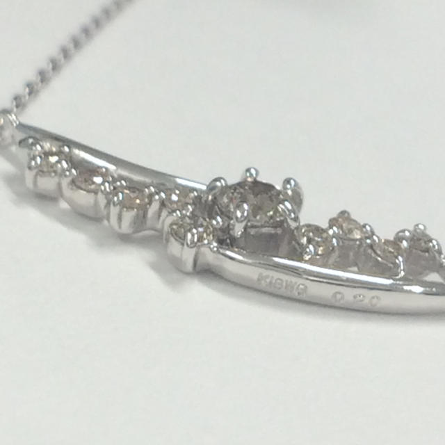 【nanaさま専用】K18 WG ダイヤモンド0.2ct ネックレス