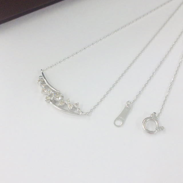 【nanaさま専用】K18 WG ダイヤモンド0.2ct ネックレス