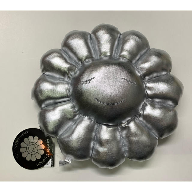 限定カラーkaikaikiki村上隆お花クッション金銀ゴールド シルバー30cm