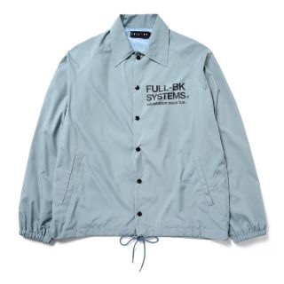 シュプリーム(Supreme)のFULL-BK HIGH END COACH JACKET ブルー Lサイズ(ナイロンジャケット)