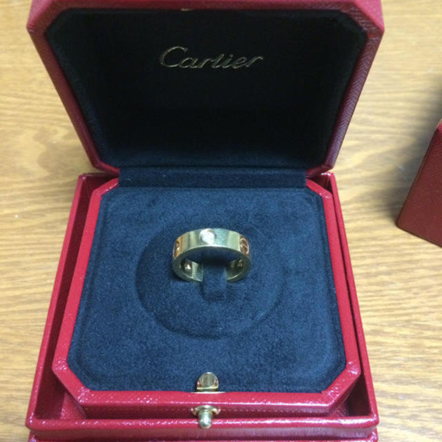 Cartier(カルティエ)の定価43万 カルティエハーフダイヤ レディースのアクセサリー(リング(指輪))の商品写真
