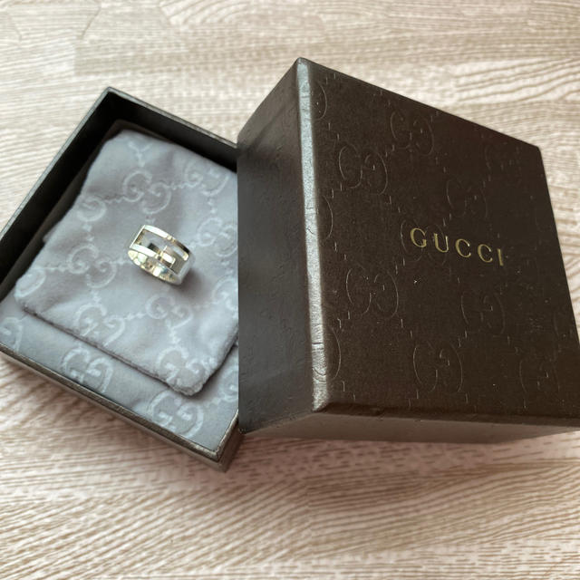 Gucci(グッチ)のGUCCI リング 7号 箱あり レディースのアクセサリー(リング(指輪))の商品写真