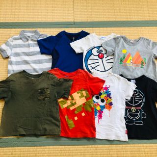 ユニクロ(UNIQLO)の子供服　120cm まとめ売り　8点セット　キッズ　夏服(Tシャツ/カットソー)