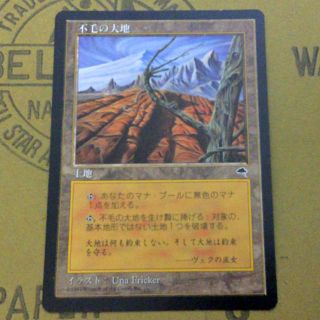 【難あり】 MTG 不毛の大地 日本語版 TMP(シングルカード)