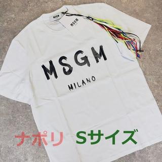 エムエスジイエム(MSGM)のMSGM　ミラノ　ロゴ　Tシャツ　ホワイト　メンズ(Tシャツ/カットソー(半袖/袖なし))