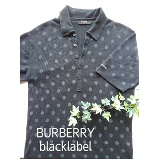 バーバリーブラックレーベル(BURBERRY BLACK LABEL)の☆大幅値下げBURBERRY blacklabel水玉ﾎﾟﾛｼｬ(ポロシャツ)