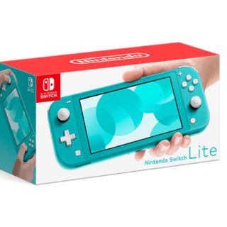 ニンテンドースイッチ(Nintendo Switch)のNintendo switch lite ターコイズ　ソフト付き(携帯用ゲーム機本体)