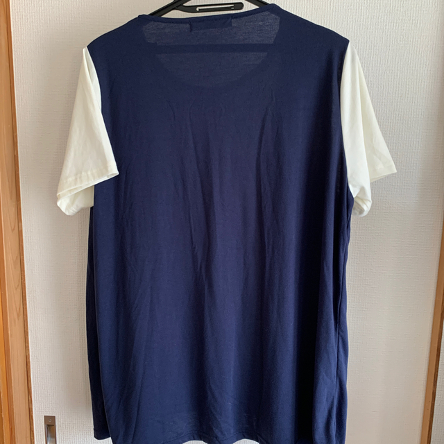 新品未使用！ベスト付風Tシャツ　4Lサイズ(専用) レディースのトップス(Tシャツ(半袖/袖なし))の商品写真