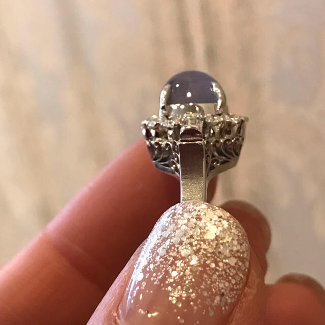 ジュエリー製品❗️天然スターサファイアダイヤモンド入りリング レディースのアクセサリー(リング(指輪))の商品写真