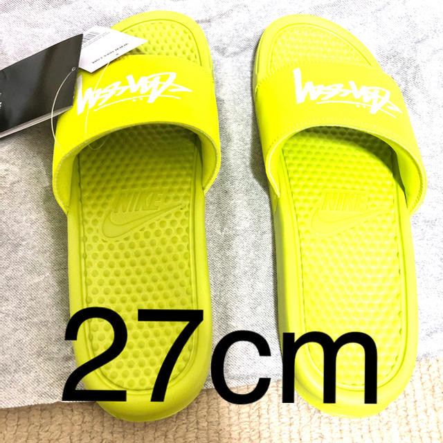 STUSSY × NIKE Benassi Slide Sandal Voltサンダル