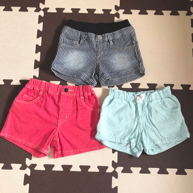 Old Navy(オールドネイビー)のショートパンツ3点セット☆110cm キッズ/ベビー/マタニティのキッズ服女の子用(90cm~)(パンツ/スパッツ)の商品写真