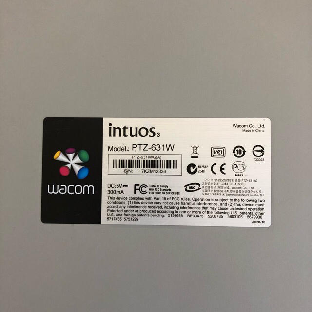 Wacom(ワコム)のWACOM intuos3 PTZ-631W ペンタブレット スマホ/家電/カメラのPC/タブレット(タブレット)の商品写真