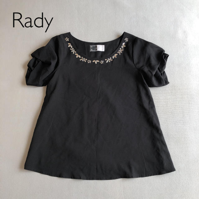 Rady(レディー)のレディー ブラウス カットソー ブラック レディースのトップス(シャツ/ブラウス(半袖/袖なし))の商品写真