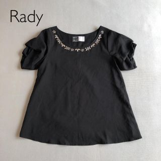 レディー(Rady)のレディー ブラウス カットソー ブラック(シャツ/ブラウス(半袖/袖なし))