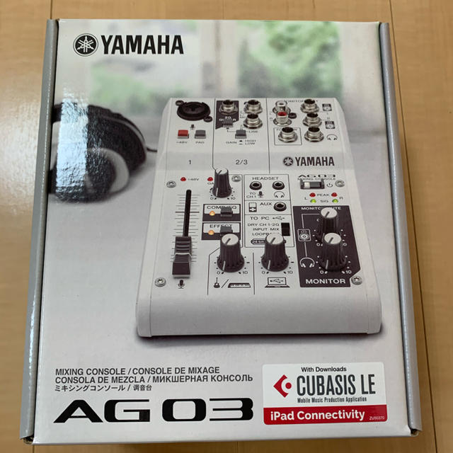 ヤマハ(ヤマハ)のYAMAHA AG03 楽器のDTM/DAW(オーディオインターフェイス)の商品写真