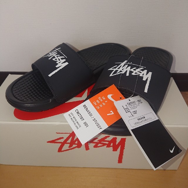 STUSSY(ステューシー)のStussy / Nike Slide Sandals 25.0cm 黒 メンズの靴/シューズ(サンダル)の商品写真