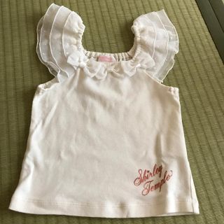 シャーリーテンプル(Shirley Temple)の値下　シャーリーテンプル  トップス　90 オフホワイト(Tシャツ/カットソー)