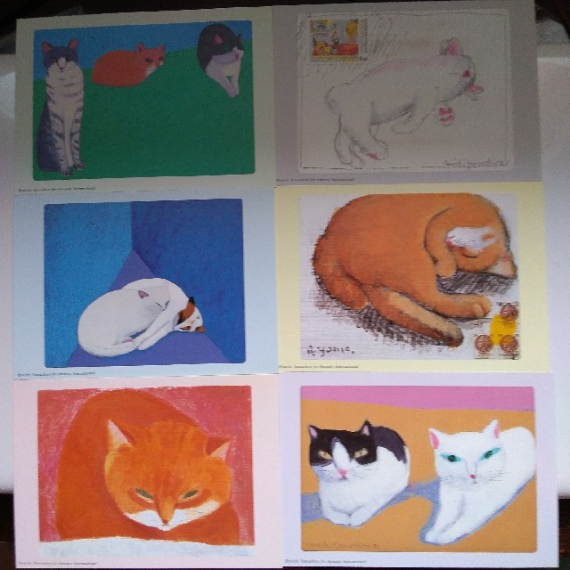 ねこ　ポストカード　猫　6枚 エンタメ/ホビーのコレクション(使用済み切手/官製はがき)の商品写真
