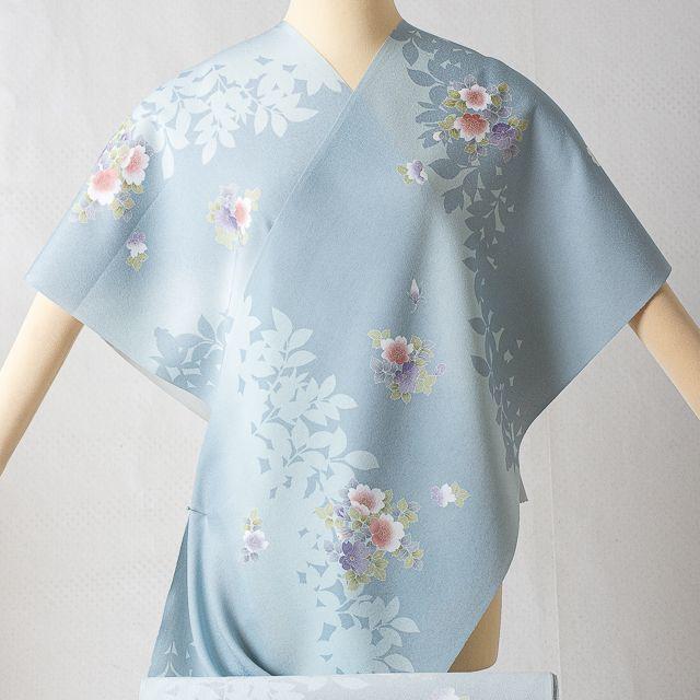 東レ シルック 奏美】小紋 反物 no.11 かたせ梨乃 新品 洗える着物の