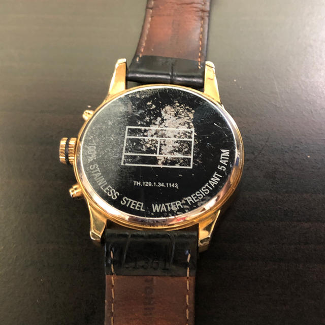 TOMMY HILFIGER(トミーヒルフィガー)の【最終値下げ早い者勝ち】トミーヒルフィガー　クロノグラフ　腕時計 メンズの時計(腕時計(アナログ))の商品写真