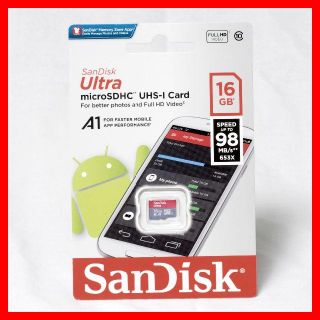 【新品】SanDisk★Micro SD Card★16GB★サンディスク(その他)