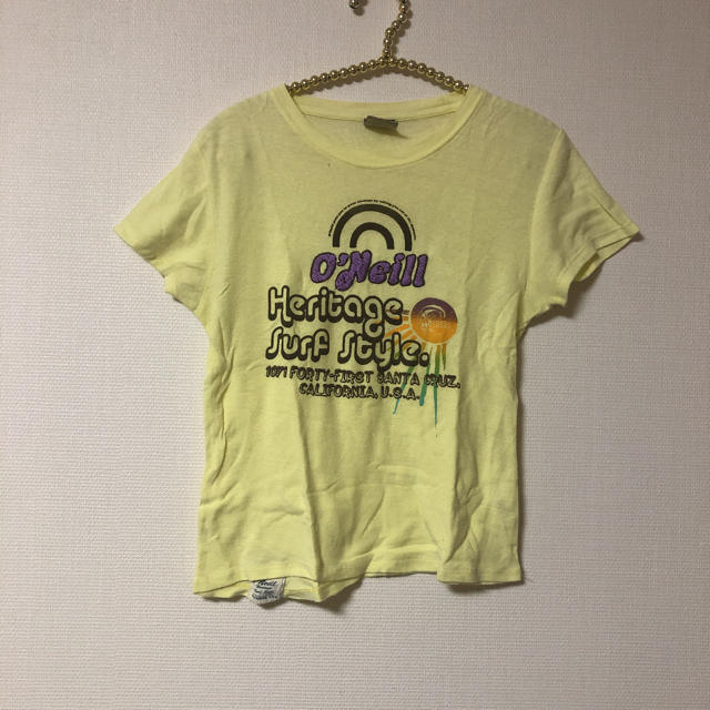 イエローTシャツ レディースのトップス(Tシャツ(半袖/袖なし))の商品写真