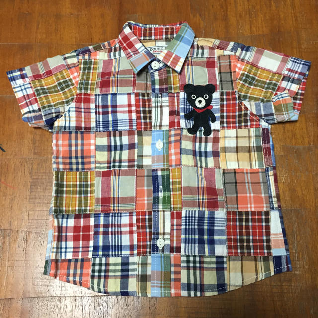 mikihouse(ミキハウス)のDOUBLE_B半袖シャツ 90 キッズ/ベビー/マタニティのキッズ服男の子用(90cm~)(ブラウス)の商品写真