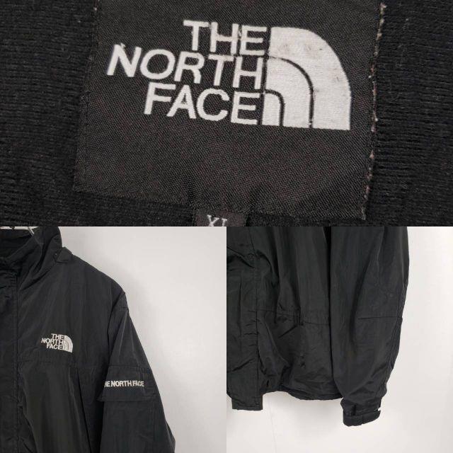 THE NORTH FACE - 【古着】日本未発売 ノースフェイス 刺繍ロゴ ナイロンジャケット ブラック XLの通販 by kazu