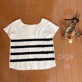 イエナ(IENA)のご専用✨Olgaオルガ｜ イエナ ブラックリボン ブラウス*̩̩̥୨୧*(シャツ/ブラウス(半袖/袖なし))