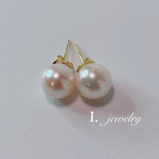 ミキモト(MIKIMOTO)のあこや パール 一粒 アコヤ真珠 ピアス k18gp (ピアス)