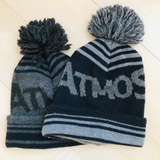 アトモス(atmos)のATMOS LAB アトモスラボ ボンボンニットキャップ サファリエレファント(ニット帽/ビーニー)