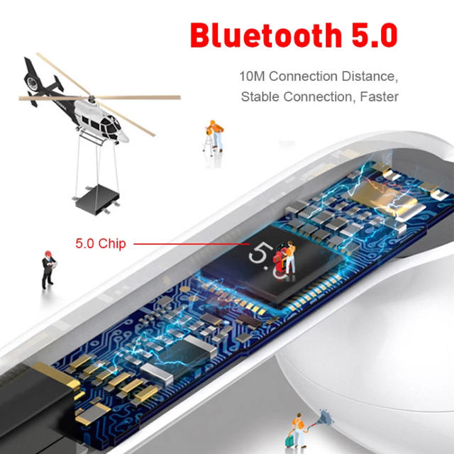 i12  Bluetooth イヤホン　ワイヤレス　最安値 スマホ/家電/カメラのオーディオ機器(ヘッドフォン/イヤフォン)の商品写真
