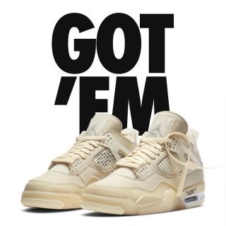 ナイキ(NIKE)のNIKE off-white aj4(スニーカー)