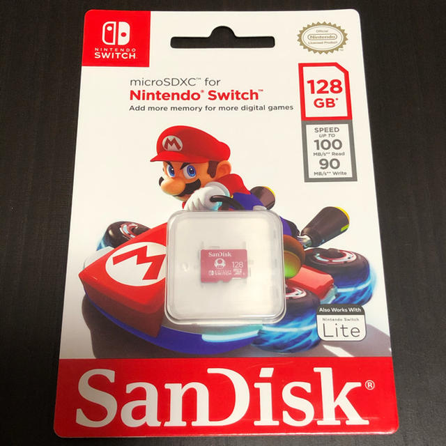 SanDisk(サンディスク)のSwitch マイクロSDカード 128GB (海外パッケージ) エンタメ/ホビーのゲームソフト/ゲーム機本体(その他)の商品写真