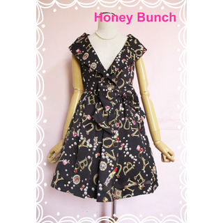 ハニーバンチ(Honey Bunch)の【ハニーバンチ】限定姫ミニワンピース☆ ゴージャス宝石柄☆ジュエリー柄(ミニワンピース)