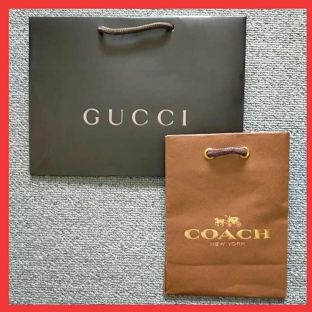 Gucci(グッチ)の【お値下】〈2枚セット〉ショッパー(GUCCI /COACH) レディースのバッグ(ショップ袋)の商品写真