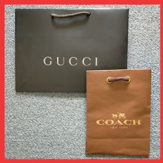 グッチ(Gucci)の【お値下】〈2枚セット〉ショッパー(GUCCI /COACH)(ショップ袋)