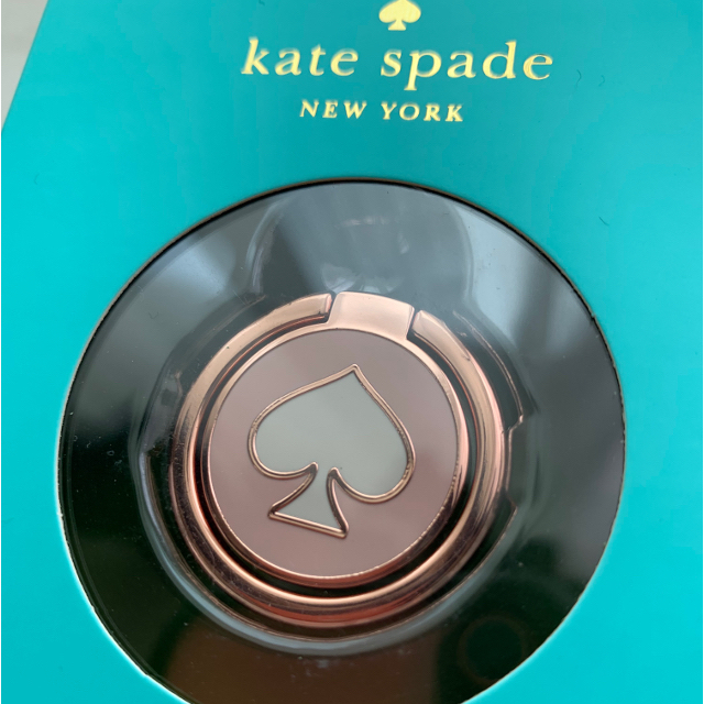 kate spade new york(ケイトスペードニューヨーク)の【激レア商品】Kate Spade New York スマホリング ピンク スマホ/家電/カメラのスマホアクセサリー(その他)の商品写真