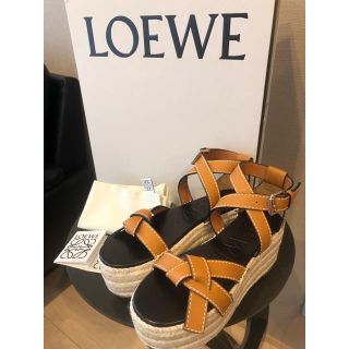 けると】 LOEWE - ロエベ サンダル ゲート ウェッジの通販 by Lu.'s