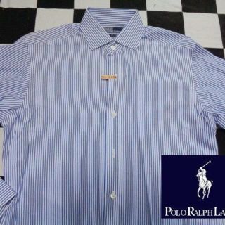 ポロラルフローレン(POLO RALPH LAUREN)の【ラルフローレン】長袖カッターシャツ14 1/2 -32(636)青ストライプ(シャツ)