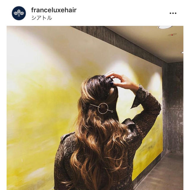 フランスラックス　メタルスライド　ゴールド レディースのヘアアクセサリー(その他)の商品写真