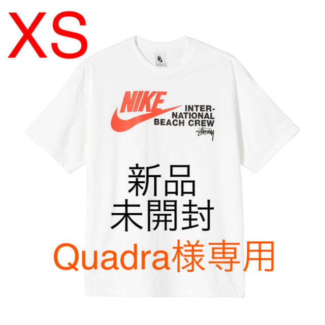 NIKE×STUSSY ビーチ Tシャツ ホワイト XS