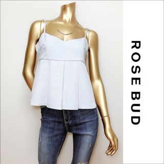 ローズバッド(ROSE BUD)のROSE BUD プリーツ キャミソール ビスチェ♡シップス ZARA マウジー(キャミソール)