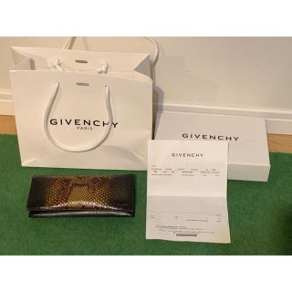 ジバンシィ(GIVENCHY)の8/30まで GIVENCHY 蛇革ウォレット1点物長財布 ジバンシー(長財布)