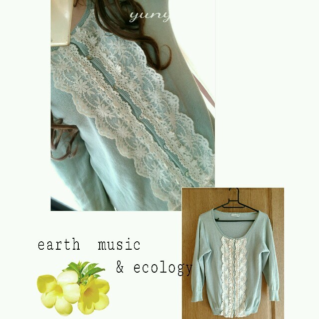 earth music & ecology(アースミュージックアンドエコロジー)の♡earth♡レース可愛いカーディガン♡ レディースのトップス(カーディガン)の商品写真