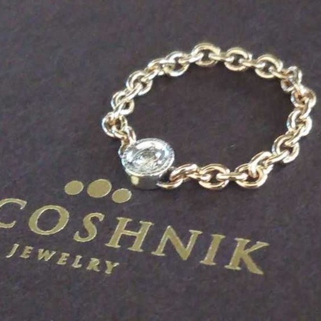 COCOSHNIK - ココシュニック K10 チェーンリング ダイヤモンド 7号 美 
