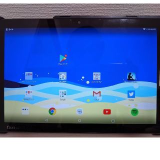 エーユー(au)のqua tab タブレット カバー付 android(タブレット)