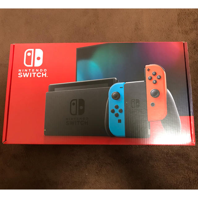 Nintendo Switch(ニンテンドースイッチ)の【新品・未開封】Nintendo Switch 本体 ネオンブルー/ネオンレッド エンタメ/ホビーのゲームソフト/ゲーム機本体(家庭用ゲーム機本体)の商品写真