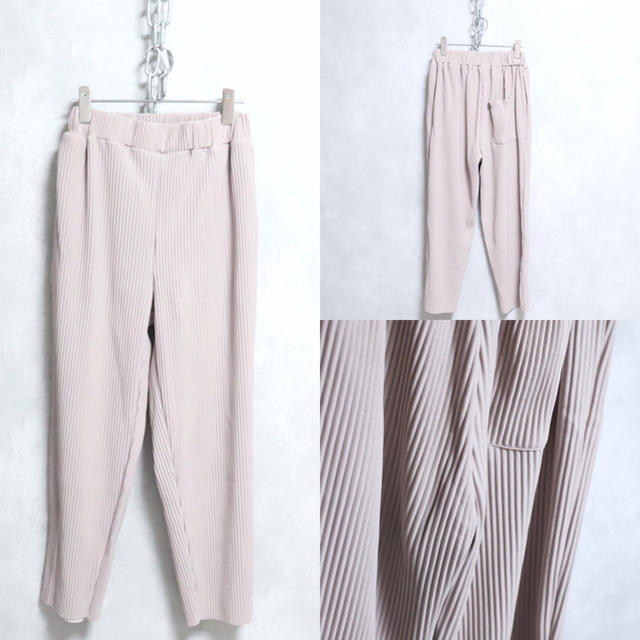 Tapered Pleats Pants Pink Beige 韓国 スラックス メンズのパンツ(スラックス)の商品写真