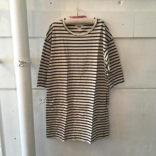 ロンハーマン(Ron Herman)の最終価格🤎RonHerman RHC border onepiece.(ひざ丈ワンピース)